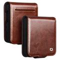 Samsung Galaxy Z Flip7 Qialino Classic Wallet Leren Hoesje