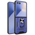 Samsung Galaxy Z Flip7 Roterende ring hybride hoesje met camera schild