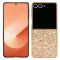 Samsung Galaxy Z Flip8 Glitter Series Hybride Hoesje - Goud