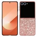 Samsung Galaxy Z Flip8 Glitter Series Hybride Hoesje - Rose Gold