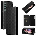 Samsung Galaxy Z Fold3 5G Flip Cover - Koolstofvezel