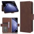 Samsung Galaxy Z Fold6 Cardholder Series Portemonnee Hoesje - Bruin