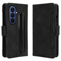 Samsung Galaxy Z Fold7 Kaarthouder Portemonnee Hoesje - Zwart