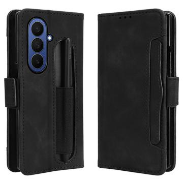 Samsung Galaxy Z Fold7 Kaarthouder Portemonnee Hoesje - Zwart