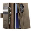 Samsung Galaxy Z Fold7 Caseme 033 Kalf textuur portemonnee hoesje met RFID-blokkering