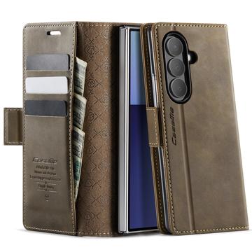 Samsung Galaxy Z Fold7 Caseme 033 Kalf textuur portemonnee hoesje met RFID-blokkering