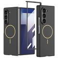 Samsung Galaxy Z Fold7 GKK magnetisch slank hoesje met glazen screenprotector - zwart