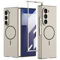 Samsung Galaxy Z Fold7 GKK magnetisch slank hoesje met glazen screenprotector - Titaniumgrijs