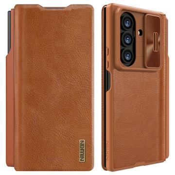 Samsung Galaxy Z Fold7 Nillkin Qin Pro Flip Cover - Bruin