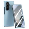 Samsung Galaxy Z Fold7 Kunststof hoesje met buitenste gehard glazen schermbeschermer