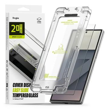 Samsung Galaxy Z Fold7 Ringke Easy Slide Glazen Screenprotector - 2 stuks.
