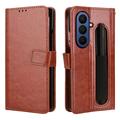 Samsung Galaxy Z Fold7 Portemonnee Hoesje met Standaard - Bruin