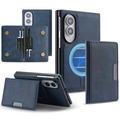 Samsung Galaxy Z Fold8 magnetische hoes met kaartenvak - Blauw
