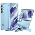 Samsung Galaxy Z Fold8 Ultra hoesje met magnetisch scharnier, stylus en glazen screeprotector - Blauw