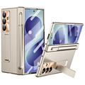 Samsung Galaxy Z Fold8 Ultra hoesje met magnetisch scharnier, stylus en glazen screenprotector - Champagne Goud