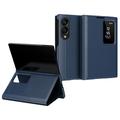Samsung Galaxy Z Fold8 Smart Clear View Flip Hoesje met kaartsleuf - Saffier