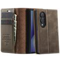 Samsung Galaxy Z Fold8 Ultra Caseme 033 Kalf textuur portemonnee hoesje met RFID-blokkering - Koffie