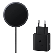 Samsung Draadloze magneetoplader en 45W USB-C-voedingsadapter EP-P2900TBEGWW - donkergrijs