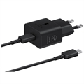Samsung USB-C Power Adapter met Kabel EP-T2510XBEGEU - 25W - Zwart