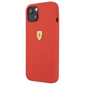 Scuderia Ferrari On Track iPhone 13 Mini Siliconen Hoesje - Rood