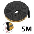 Zelfklevende EPDM afdichtstrip voor deuren en ramen - 5m, 9x6mm