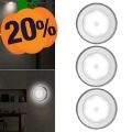 Zelfklevende draadloze LED-lampjes met bewegingssensor - 3 stuks.