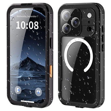iPhone 17 Pro Shellbox M-serie IP68 Waterdichte Hoesje - Duikhoes met MagSafe-compatibiliteit - Zwart