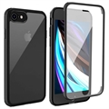 iPhone 7/8/SE (2020)/SE (2022) Shine&Protect 360 Hybrid Case - Zwart / Doorzichtig