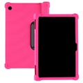 Schokbestendig Lenovo Yoga Tab 11 Siliconen Hoesje - Hot Pink