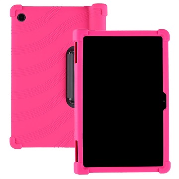 Schokbestendig Lenovo Yoga Tab 11 Siliconen Hoesje - Hot Pink