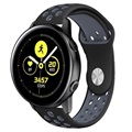 Samsung Galaxy Watch Active Siliconen Band - Zwart / Grijs