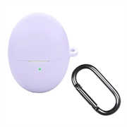 Huawei FreeBuds 6 Siliconen Hoesje met Karabijnhaak - Paars