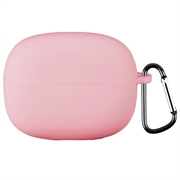Xiaomi Redmi Buds 8 Pro Siliconen Hoesje met Karabijnhaak - Roze