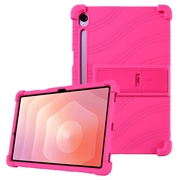 Samsung Galaxy Tab S11 Silicone Hoesje met Kickstand - Hot Pink