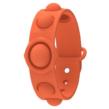 Siliconen Pop It Armband voor Kinderen en Volwassenen - Oranje
