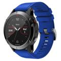 Siliconen Band - Garmin Fenix 6 GPS/6 Pro GPS/5/5 Plus - Blauw