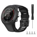 Siliconen band voor Suunto Ambit3 Peak/Sport/Vertical - Zwart
