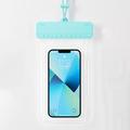 Waterdichte hoes voor verschuifbaar mechanisme voor smartphone - 7.2" - Blauw
