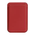Slanke magnetische kaarthouder - MagSafe compatibel - Rood