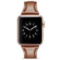 Apple Watch Series 10/9/8/SE (2022)/7/SE/6/5/4/3/2/1 Slim Leder Bandje - 42mm/41mm/40mm/38mm