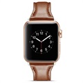 Apple Watch Series 9/8/SE (2022)/7/SE/6/5/4/3/2/1 Slim Leder Bandje - 40mm, 38mm