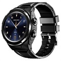 Smartwatch met TWS Oortelefoon JM06 - Siliconen Band - Zwart