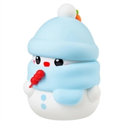 Sneeuwpopdesign automatische schuimzeepdispenser 280ml - blauw