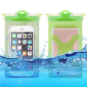 Zachte PVC universele IPX8 waterdichte hoes - 6.5" - Groen