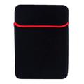 Zachte beschermende hoes voor laptop/tablet - 13" - Zwart/Rood