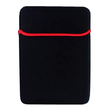 Zachte beschermende hoes voor laptop/tablet - 13" - Zwart/Rood