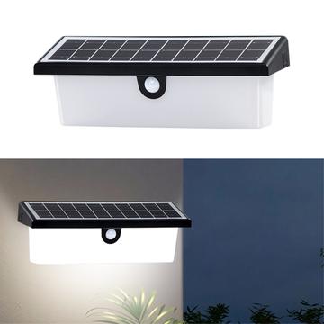 Wandlamp met bewegingssensor op zonne-energie YH0617-PIR - Koel Wit