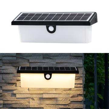 Wandlamp met bewegingssensor op zonne-energie YH0617-PIR - Warm wit
