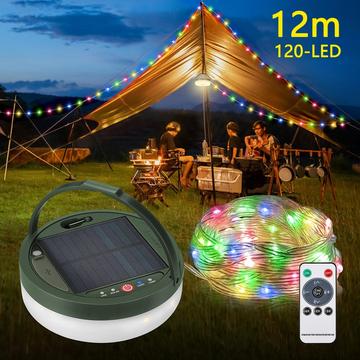 LED-strenglampen op zonne-energie - 12m - Kleurrijk