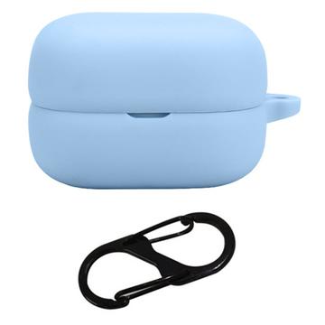 Sony LinkBuds Open Siliconen Hoesje met Karabijnhaak - Blauw
